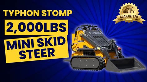 stomp skid steer|TYPHON STOMP 2,000lbs Mini Skid Steer 23HP Gas EPA .